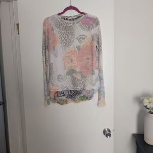 Sioni Multicolor Floral Long Sleeve Top
